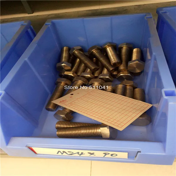 Титановые шестигранные болты M24 класс 2 титановые головки винты полная резьба 100