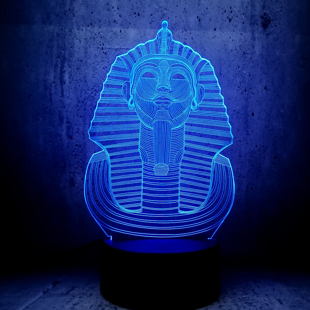 Новый 3d Сфинкс Usb Rgb Светодиодный Ночник светильник многоцветный меняющийся