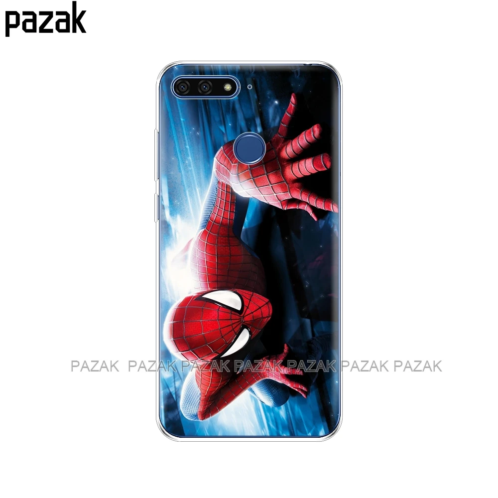 Силиконовый чехол для телефона huawei y6 prime, чехлы с рисунком, мягкий чехол из ТПУ для huawei y6 prime, защитный чехол для телефона, Новинка - Цвет: 34504