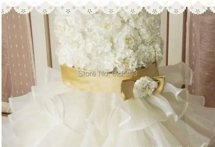 Wholesale Fantasia Infantil Little Girls Pageant Dresses Fantasy Kids Princess Flower Girl Dress New 2014 Free Shipping 3 Colors | Свадьбы и