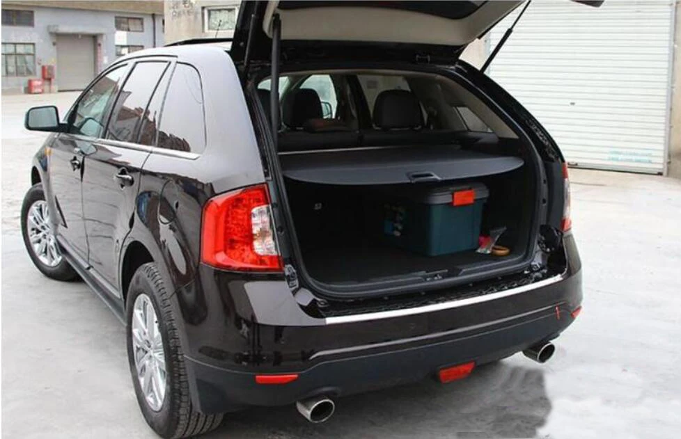 

Car Rear Trunk Security Shield Cargo Cover For Ford Edge 2009-2016 Electric Switch Tail Gate SHELF SHADE TRUNK RETRACTABLE