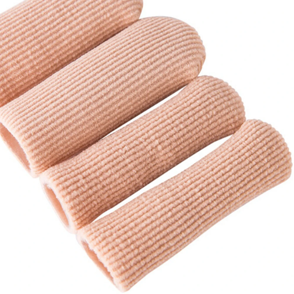 

1Pcs Foot care tools Fabric Cover Ribbed Knit Gel Finger Toe Separator Cap Protector Cover Sleeves Tube New