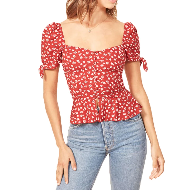 Женская повседневная одежда с принтом летние топы и блузки коротким рукавом