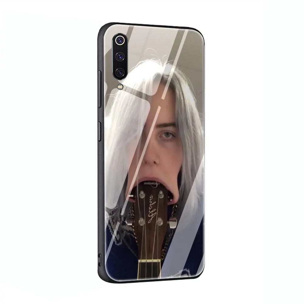 G10 Billie Eilish закаленное стекло чехол для телефона Xiaomi mi 8 9 Красный mi 4X 6A Note 5 6 7 Pro Pocophone F1 - Цвет: G10
