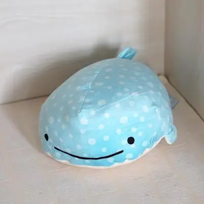 San-x КИТ синий кит Jinbesan морские животные кукла подушка День маятник Подушка Мягкие и плюшевые животные мягкая игрушка для девочек - Цвет: Черный
