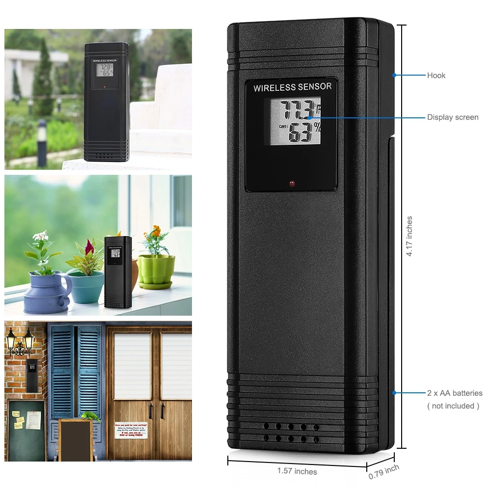 Крытый Открытый Температура мониторы цифровой Метеостанция TS 71 RCC термометр RH %