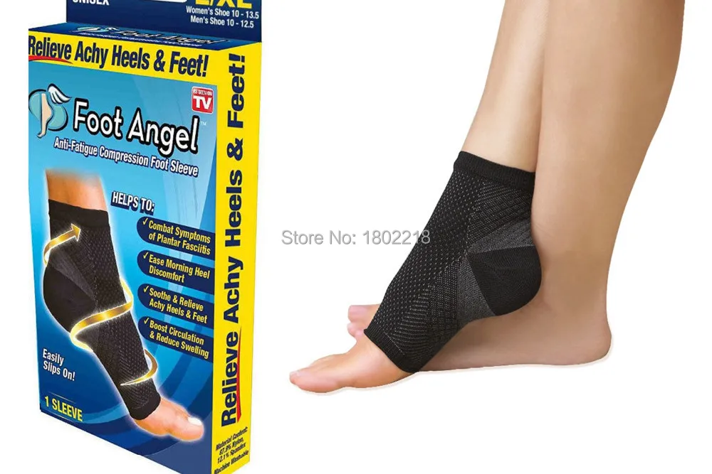 Foot Angel Anti Fatigue Compression Sleeves Relieve Achy Heels &amp Feet 1pc per packaging Free Shipping by DHL 30pcs/lot | Спорт и
