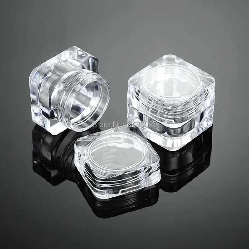 Прозрачный Крем пластиковая баночка с завинчивающейся крышкой пустые