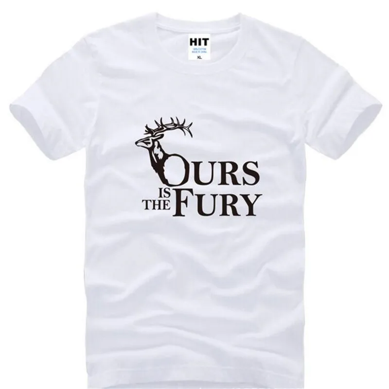 Мужская футболка с принтом House Baratheon Ours Is The Fury новая летняя Стильная хлопковая