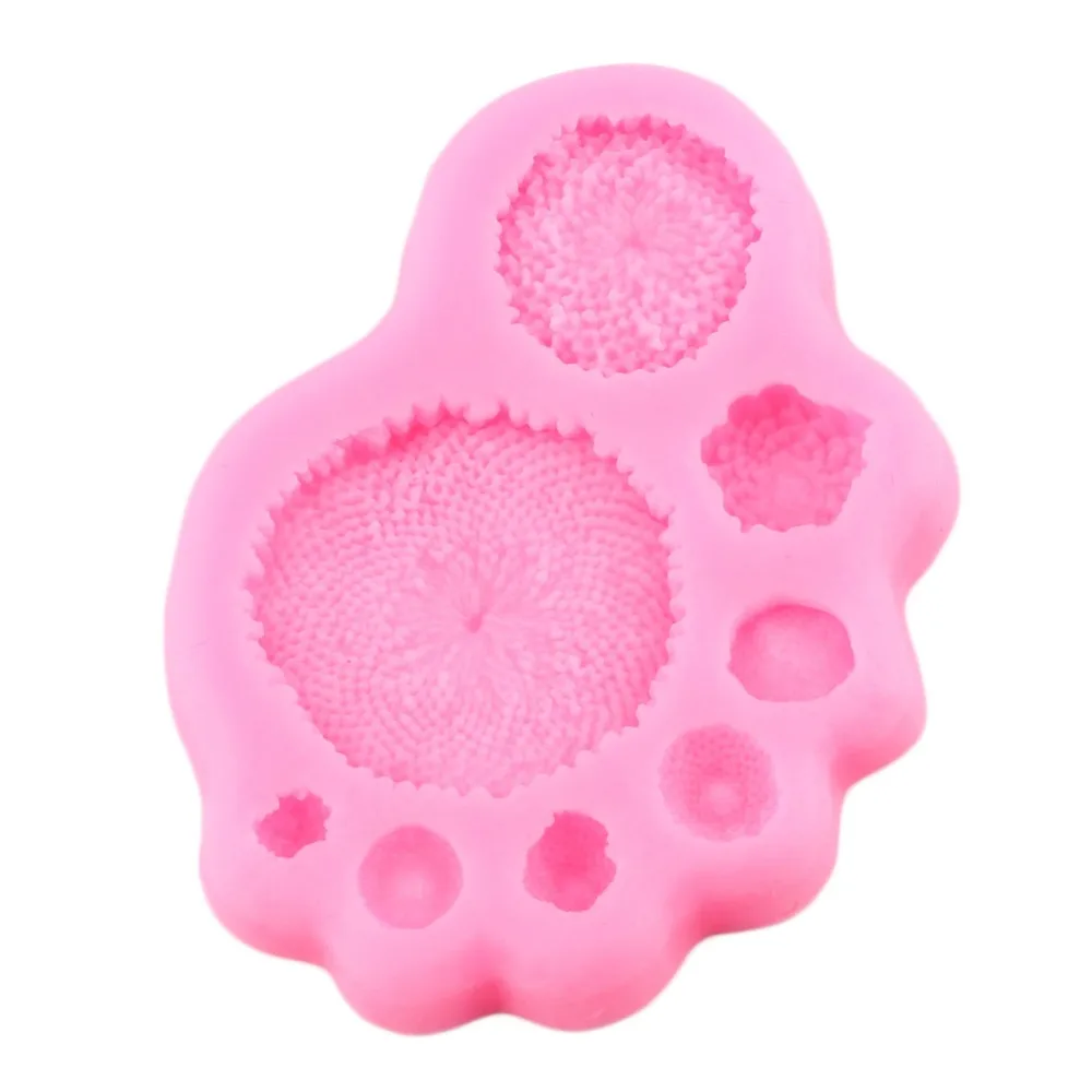 Маргаритка Подсолнух Stamen силиконовая формочка в виде цветов Making форма для