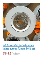 Точечный led 5 Вт Светодиодный светильник черный/белый 200 мм 300 мм удлиненный Dia60 мм скидка 30