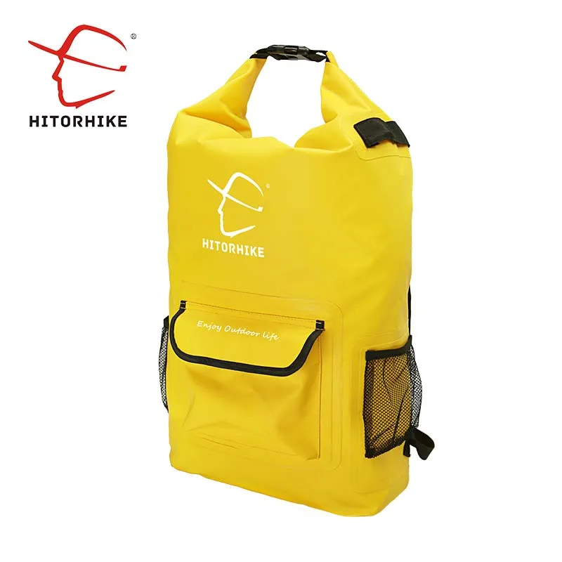 yellow HITORHIKE 25L уличная водонепроницаемая сумка мешок для плавания для рафтинга катания на каякинге каноэ кемпинга дорожные наборы - Цвет: yellow