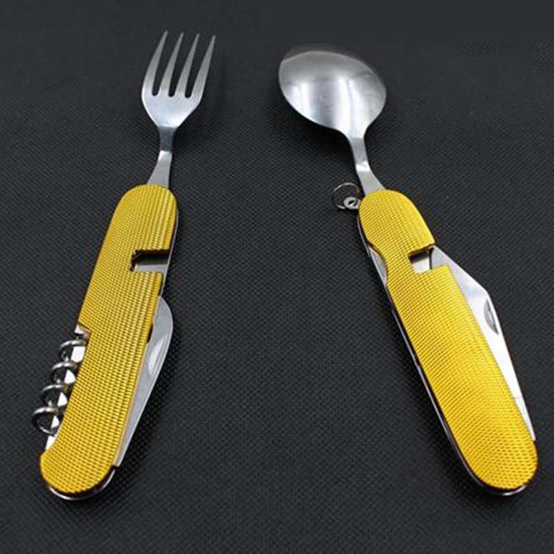 Портативный Кемпинг универсальный путешествия столовые приборы Открытый Пикник