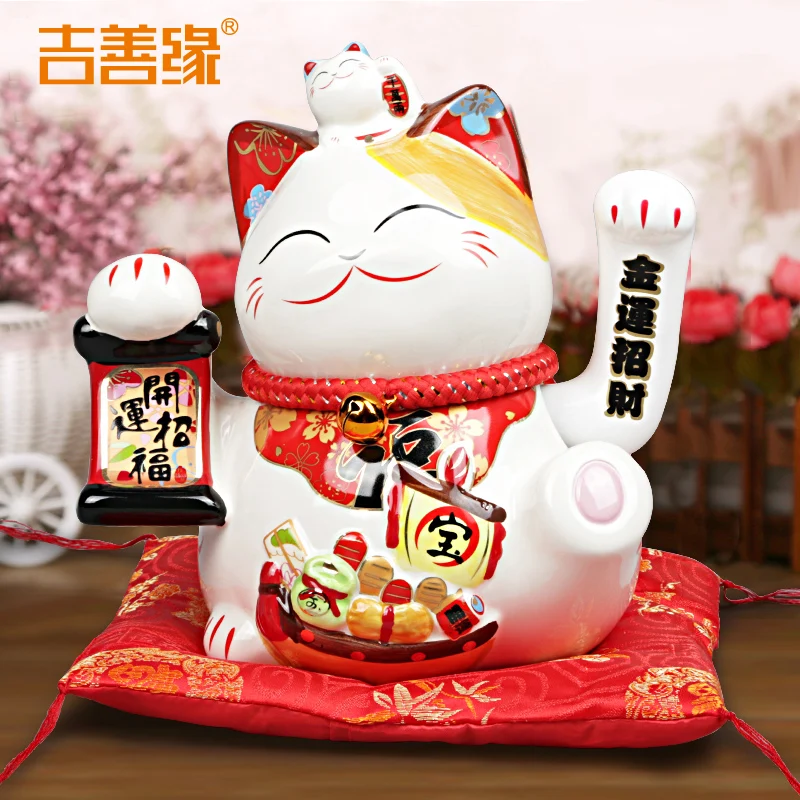 Киргизия хороший керамический электрический ручной Счастливый Кот большой