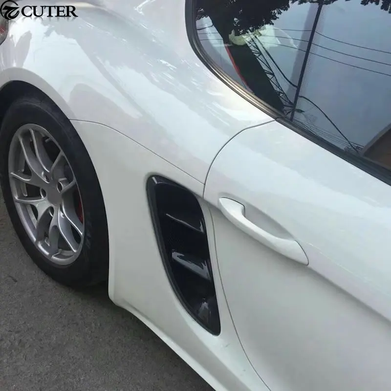 Горячая 718 автомобильный комплект кузова из углеродного волокна боковой воздушный вход для Porsche Boxster 718 Cayman
