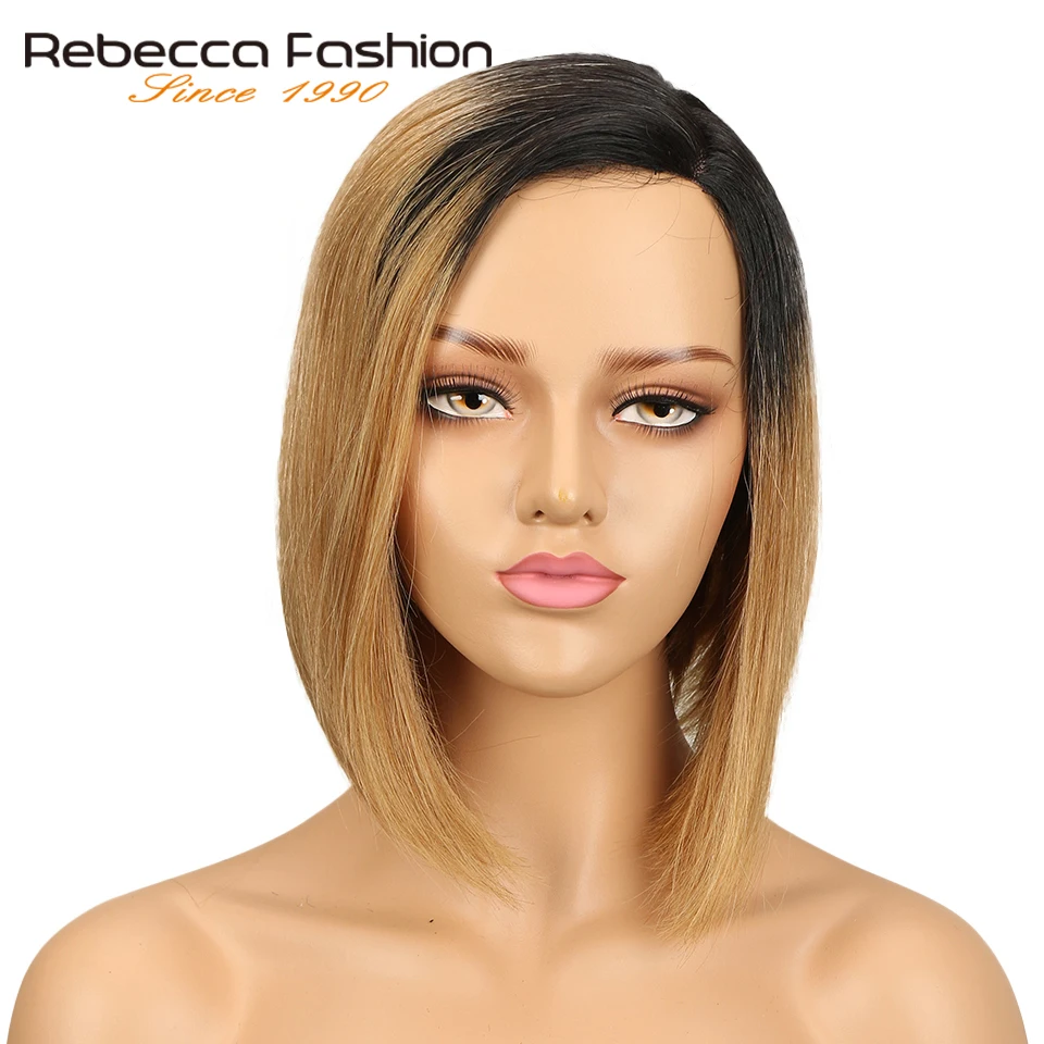 Волосы Rebecca Left L Part натуральные волосы для женщин прямые Remy коричневый синий