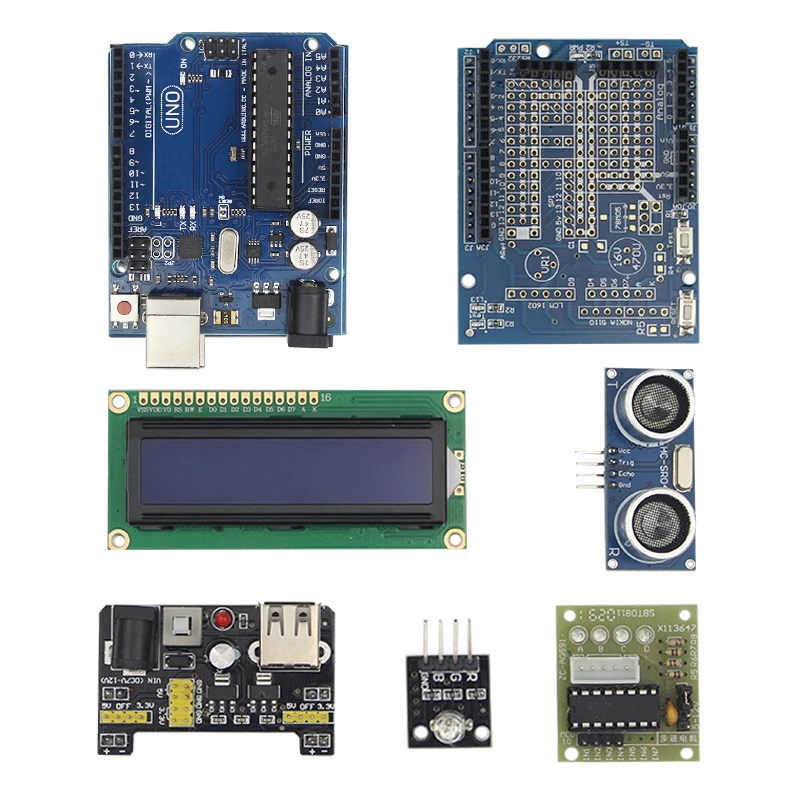 Полный стартовый комплект для UNO R3 Step Motor Servo 1602 ЖК дисплей инфракрасный приемник