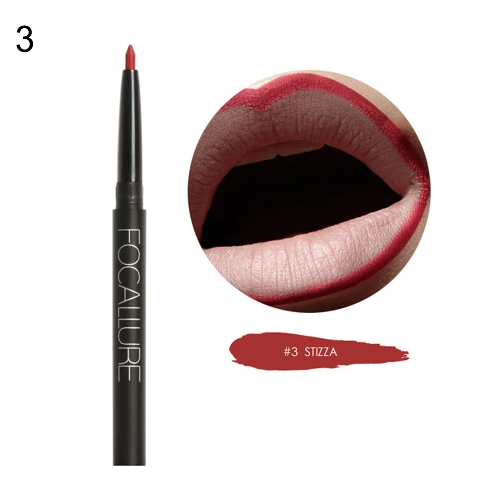 Модные женские туфли Красота для губ Lip pencil длительный леди Макияж инструмент