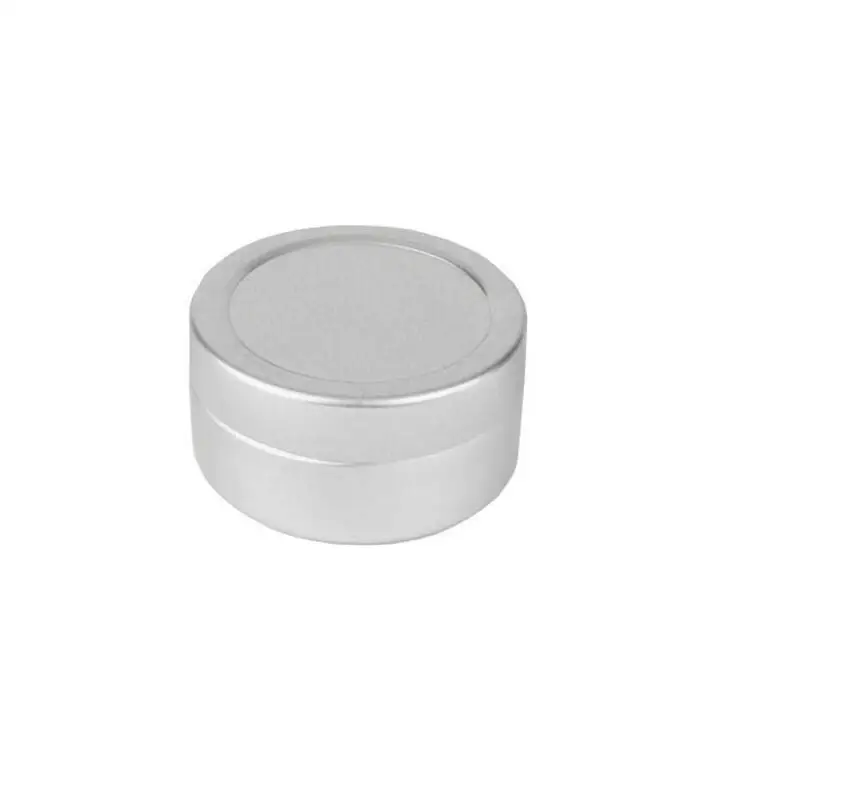 

500pcs/lot 10g empty round aluminum lip balm tins,10ml silver metal cosmetic jar container