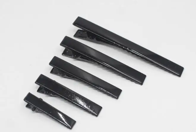 50 шт. черные заколки для волос DIY зажимы плоские одиночные 3 2 см/4 5 см/5 см|Шпильки и