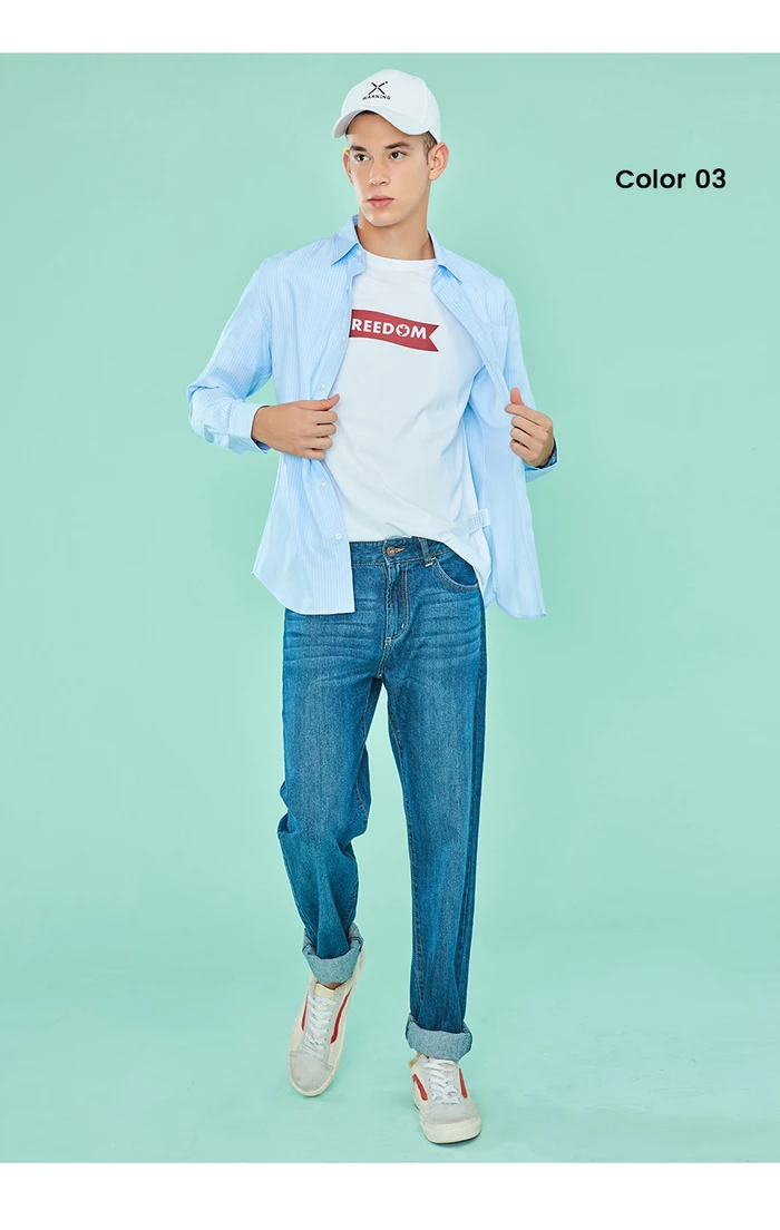 Giordano белая повседневная рубашка slim fit с длинными рукавами,имеет несколько цветовых решений и размеров