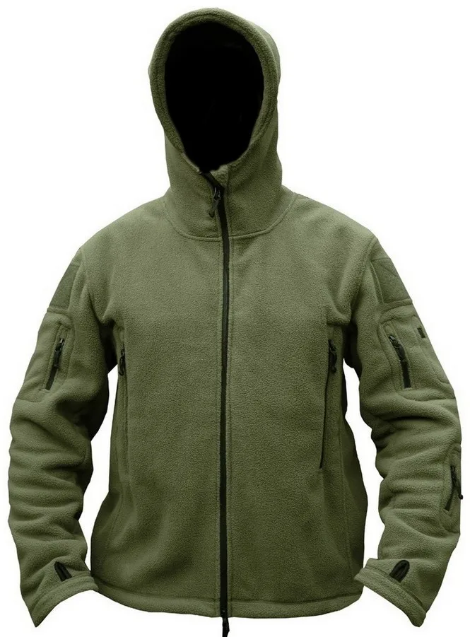 ROCOTACTICAL, мужская, мягкая, теплая, Spec Ops, военная, флисовая куртка, ветрозащитная, флис, Polartec, для походов, военная куртка, армейская куртка с капюшоном - Цвет: Army Green