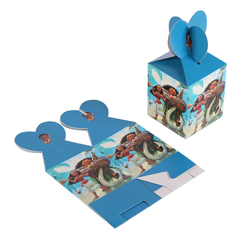 XI.BAO Ocean Romance Moana Theme Party Cartoon/Cups/Table Cover/Spoons Disposable Kids Birthday Decoration Supplies | Дом и сад