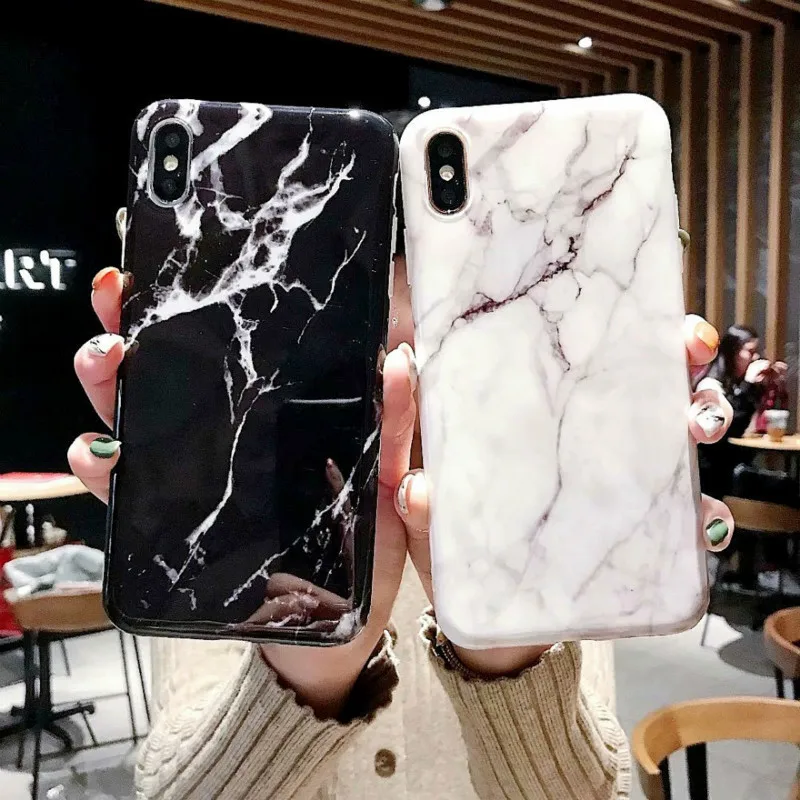 Мраморный чехол для телефона iPhone 7 Чехол 6 6s XS Max роскошный мраморный 8 Plus X XR Мягкий