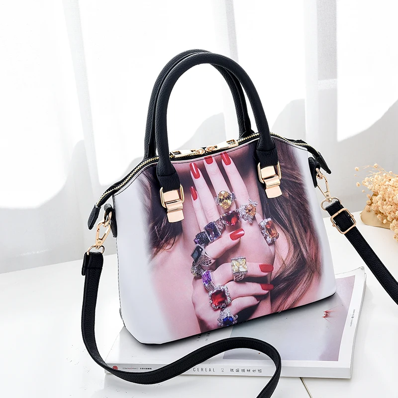 Роскошные оригинальные сумки с принтом граффити женские модные офисные