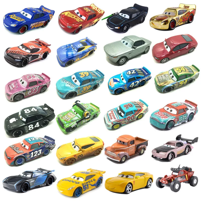 Новый Disney Pixar седан 3 игрушечный автомобиль Маккуин Джексон 1:55 литого металла