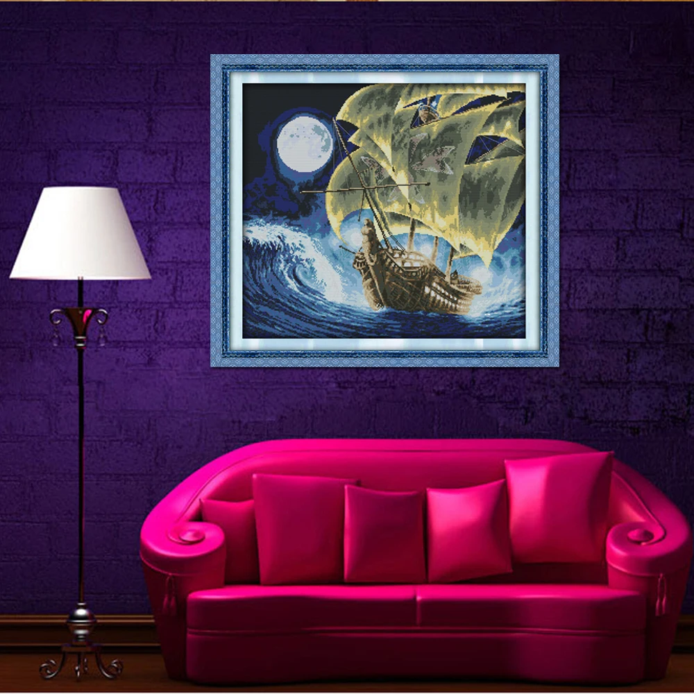 Ваш подарок Sailng Home Decor F944 14CT 11CT подсчитанный и отпечатанный Рукоделие Набор для