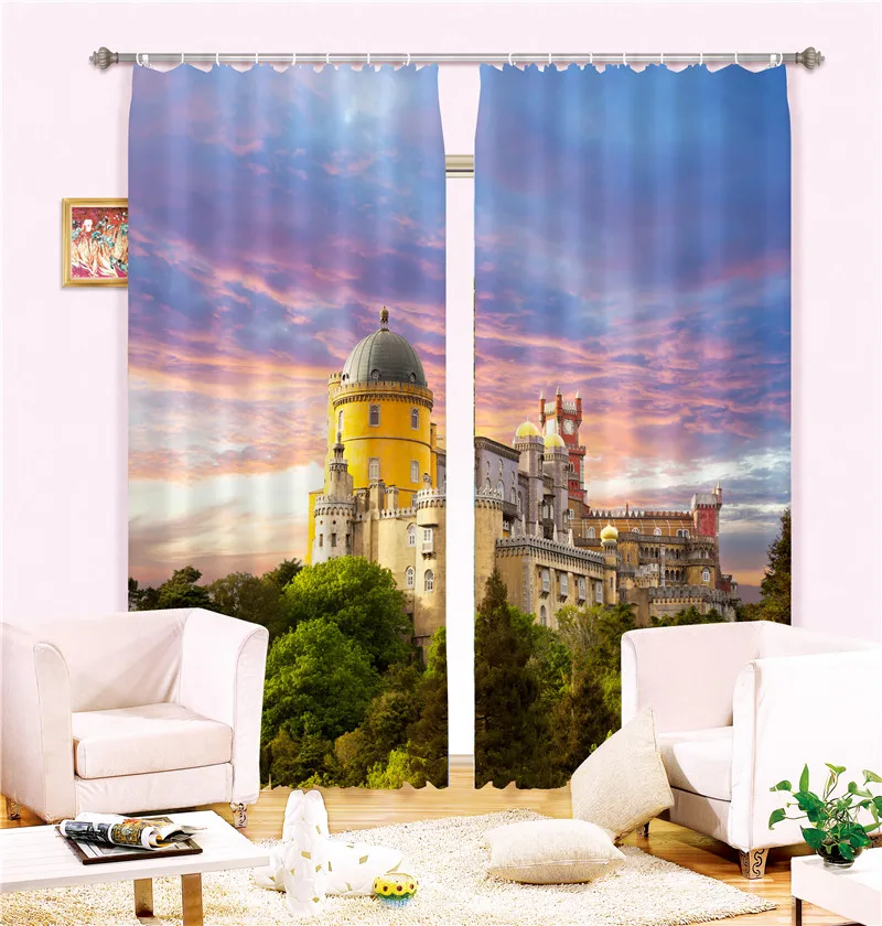Роскошные 3D шторы занавески для гостиной офиса отеля дома настенные гобелены