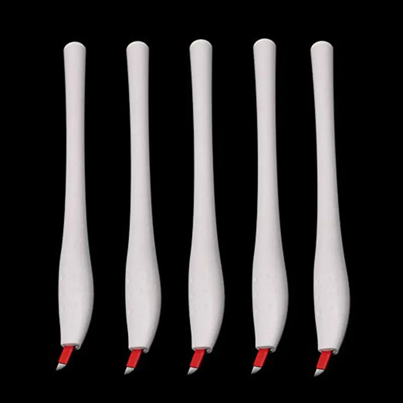 Microblading Pen - Yuelong 5PCS Sterilized Disposable Eyebrow with 12F Needles Manual Tattoo Micro | Красота и здоровье