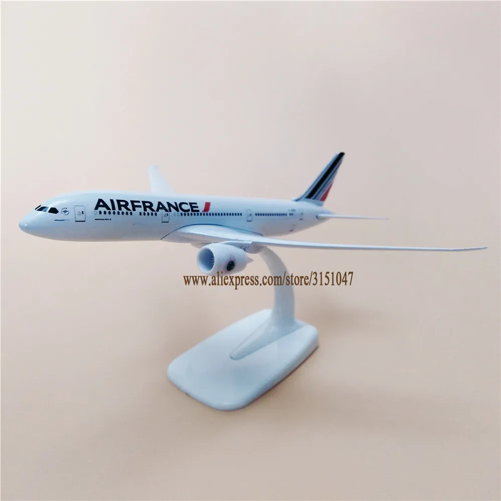 20 см сплав металла воздуха Франция B787 авиалиний самолет модель Франция Air Boeing 787 Airways модель самолета подарки для детей