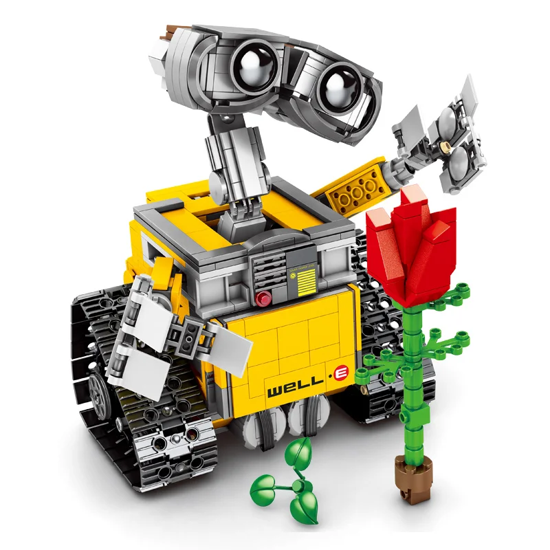 Набор моделей WALL E SY7007 Idea робот самоблокирующийся строительные блоки подарки на