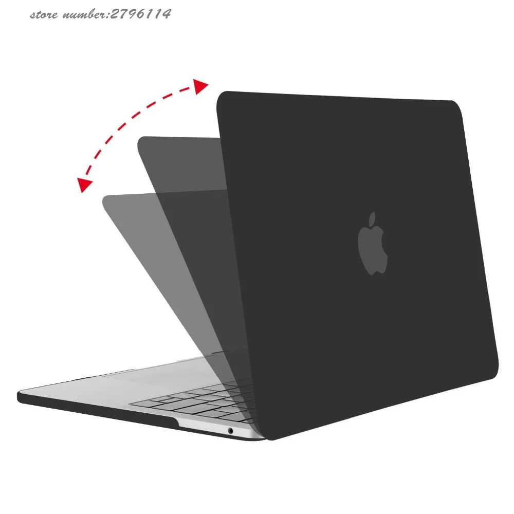 Модный жесткий матовый чехол для ноутбука Apple Macbook, Чехол Air Pro retina 1" 12" 1" 15" с/без сенсорной панели, цветов