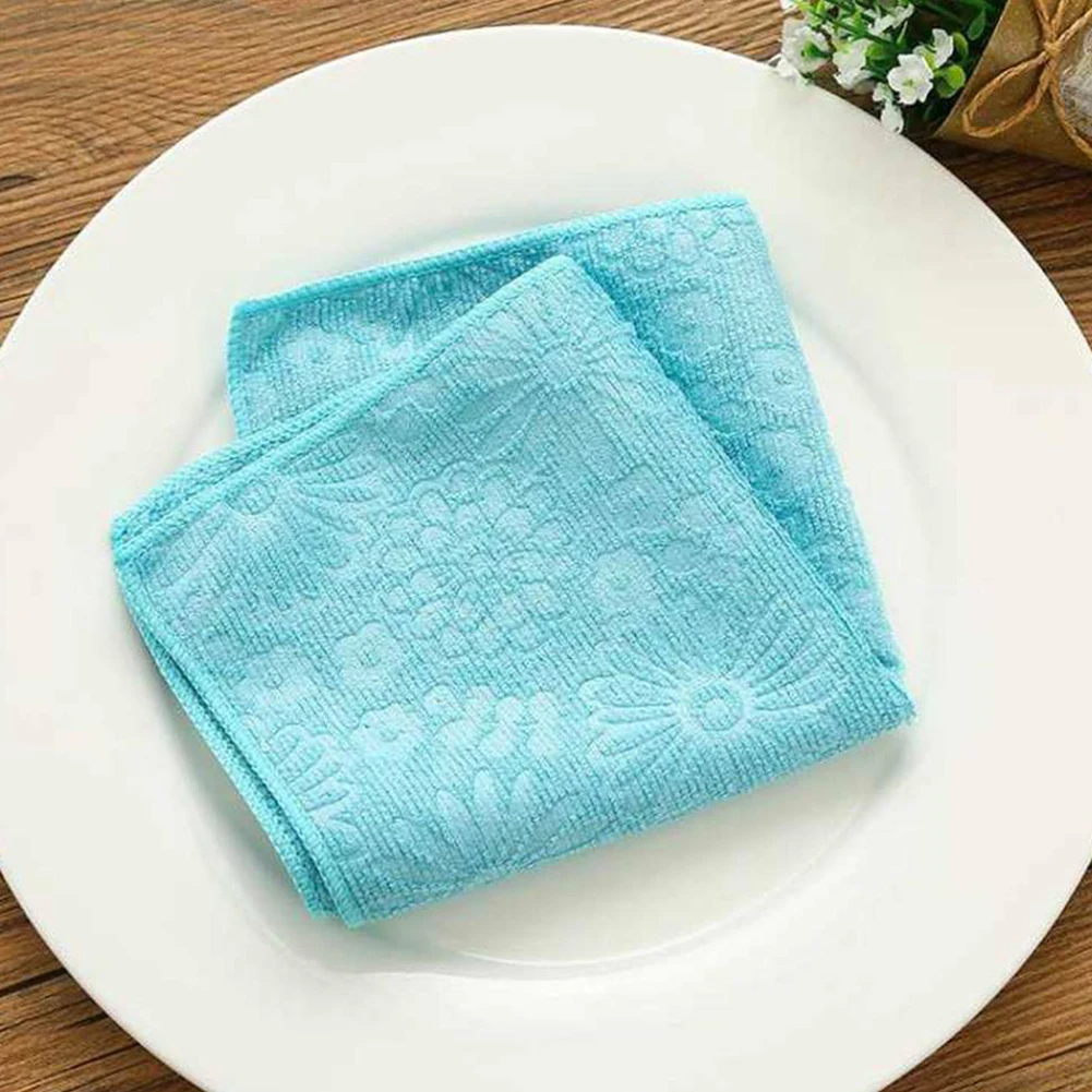 Кухонное полотенце из микрофибры, Впитывающее Воду, кухонное полотенце для мытья посуды, сушильная ткань для рук, кухонное полотенце, тряпка