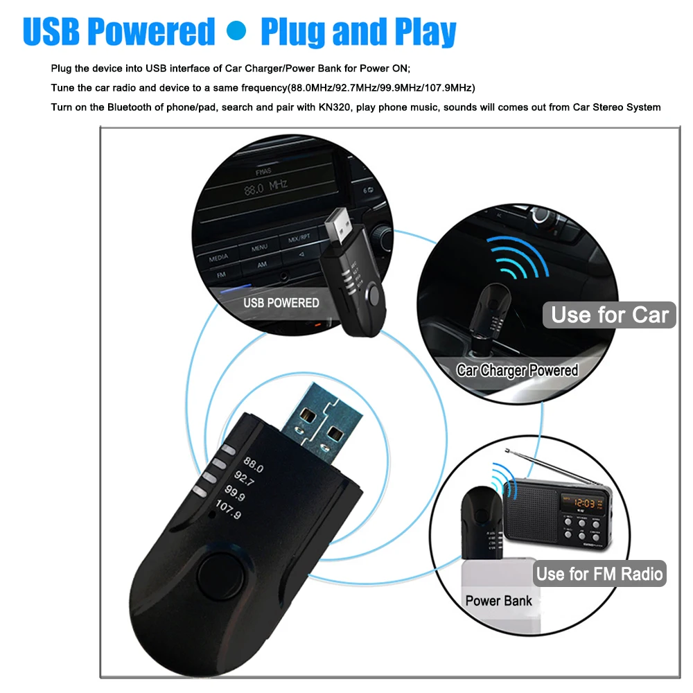 FM трансмиттер JINSERTA автомобильный с поддержкой Bluetooth и USB|Автомобильный комплект