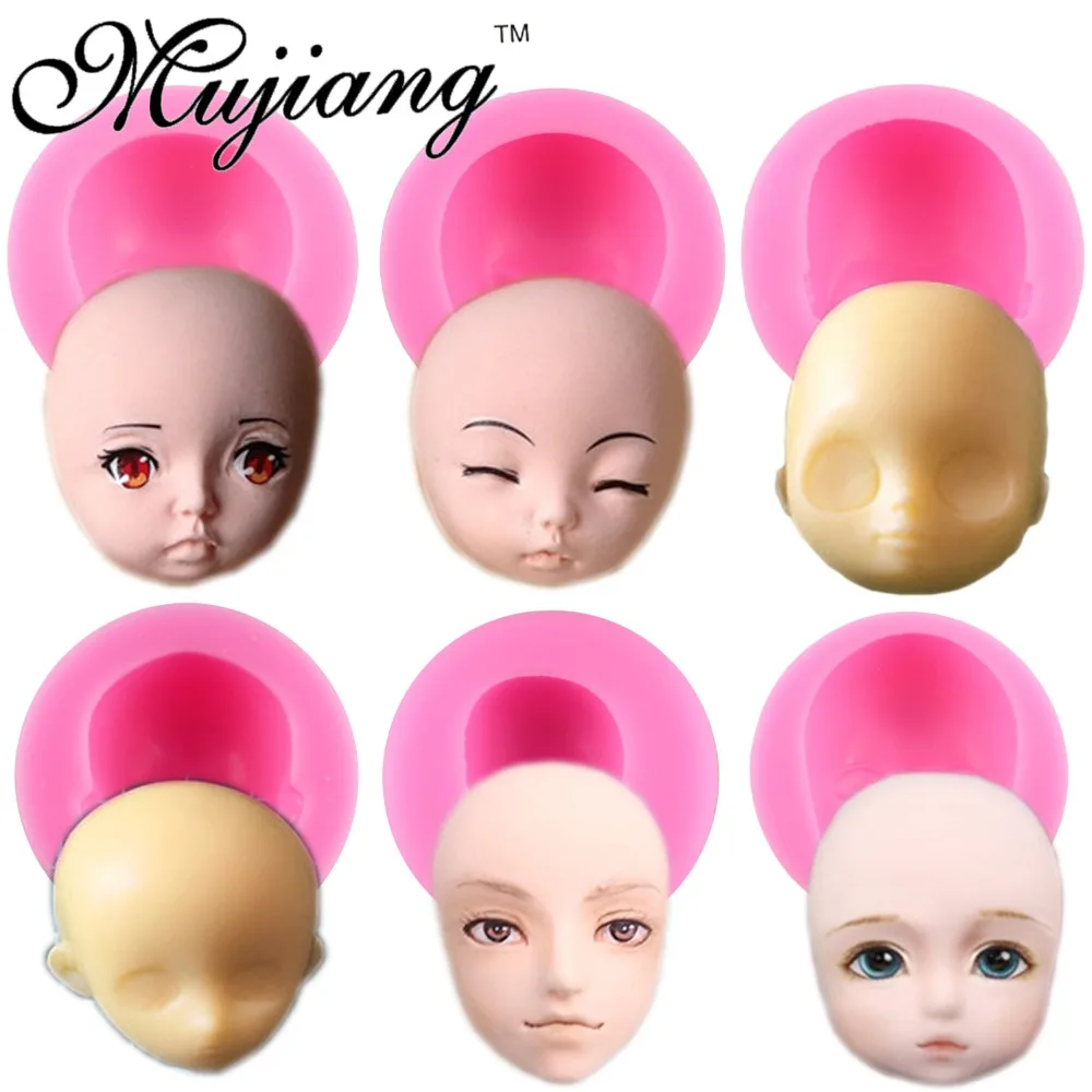 Силиконовая SD кукла Mujiang детское лицо форма для полимерной глины искусственное