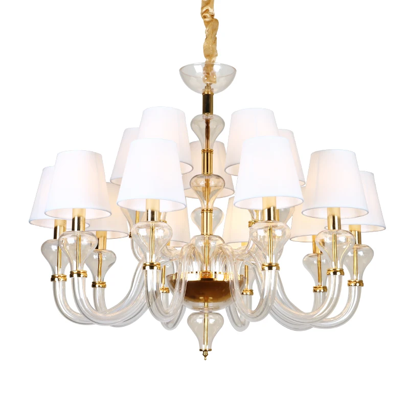 Современная стеклянная люстра с абажуром для гостиной спальни кухни Lustre de cristal