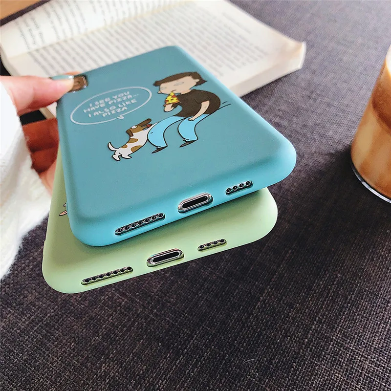 Мягкие ТПУ чехол для iPhone X XS Max XR 6 6s 7 8 плюс Kawaii Корея Япония обувь мальчиков