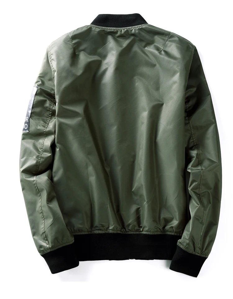 2017 Высокое Качество Army Green Военная Красные мужские Летную Куртку Пилота Ввс