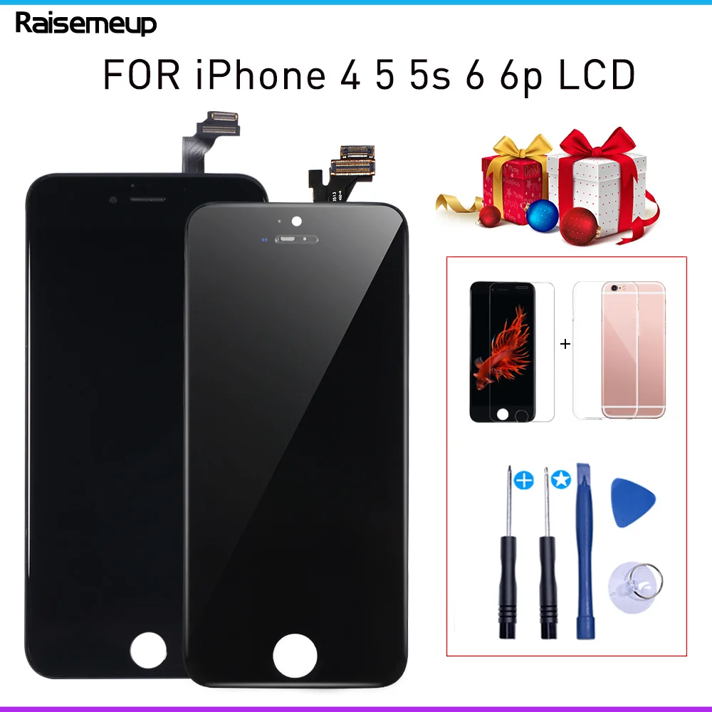 ААА + качественная сборка для iPhone 4 5 5S 6 plus ЖК-дисплей Экран Дисплей дигитайзер