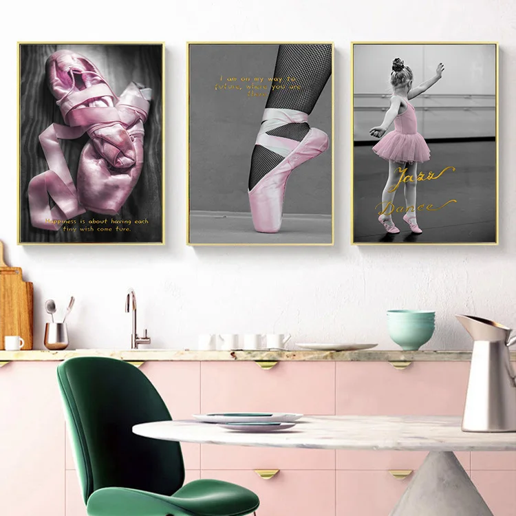 Танцевальная обувь постер Декор для дома скандинавский Картина на холсте Постер