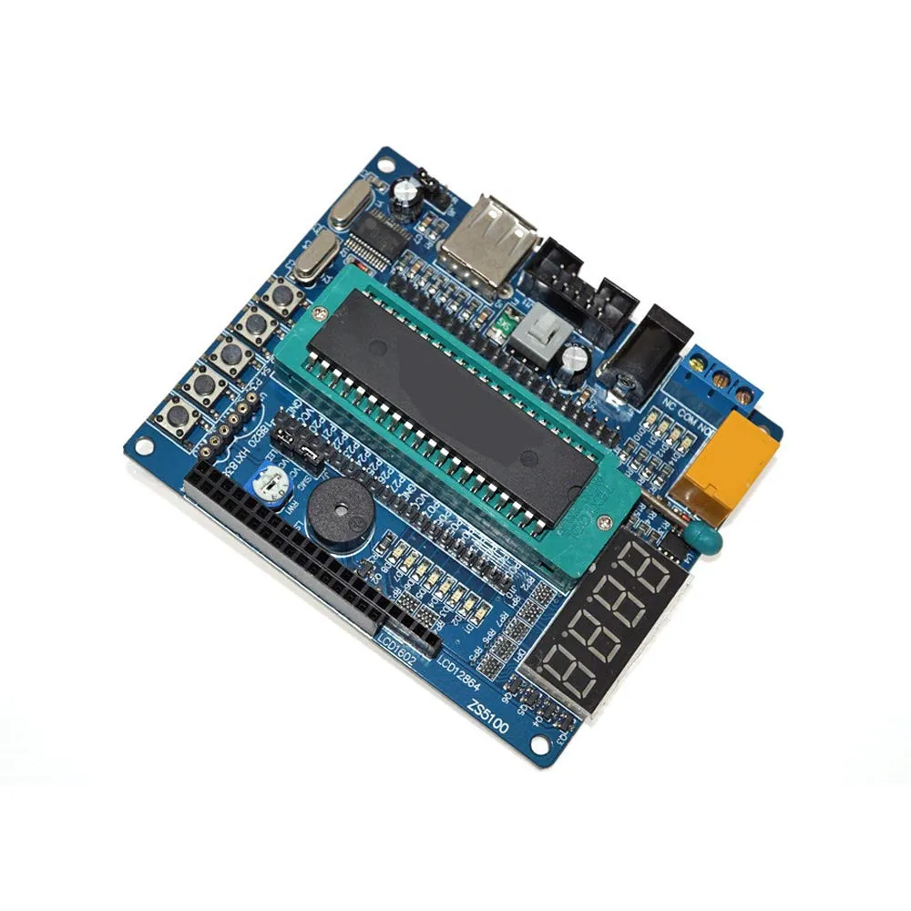 51/AVR микроконтроллер STC89C52RC обучения Плата развития USB кабель|Модули для умного
