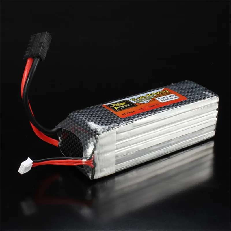 ZOP Power 11 1 В 8000 мАч 3S 40C аккумуляторная Lipo батарея для TRX Plug с батарейным сигналом
