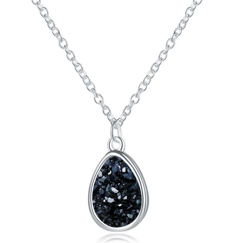Круглое ожерелье для женщин Разноцветные кристаллы имитация кластера