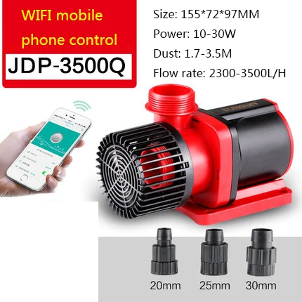 JDP-3500Q 24V 3500L/h SUNSUN JDP-3500Q Wi-Fi управляемой DC водяной насос для аквариума морских рифов K пруд циркуляционный насос - Цвет: JDP-3500Q