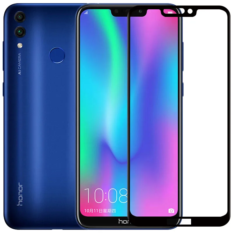 MAKAVO 2 упаковки для Huawei Honor 8C закаленное стекло полное покрытие Защитная пленка