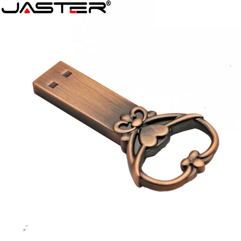 Металлический usb флеш накопитель JASTER в форме сердца 8 ГБ 16 32 64 ГБ|USB